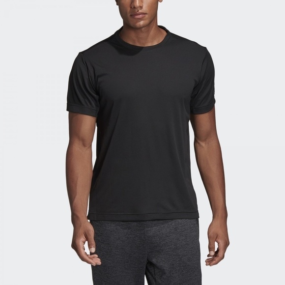 New Adidas Mens Freelift Climachill Tee Black - Picture 3 of 16